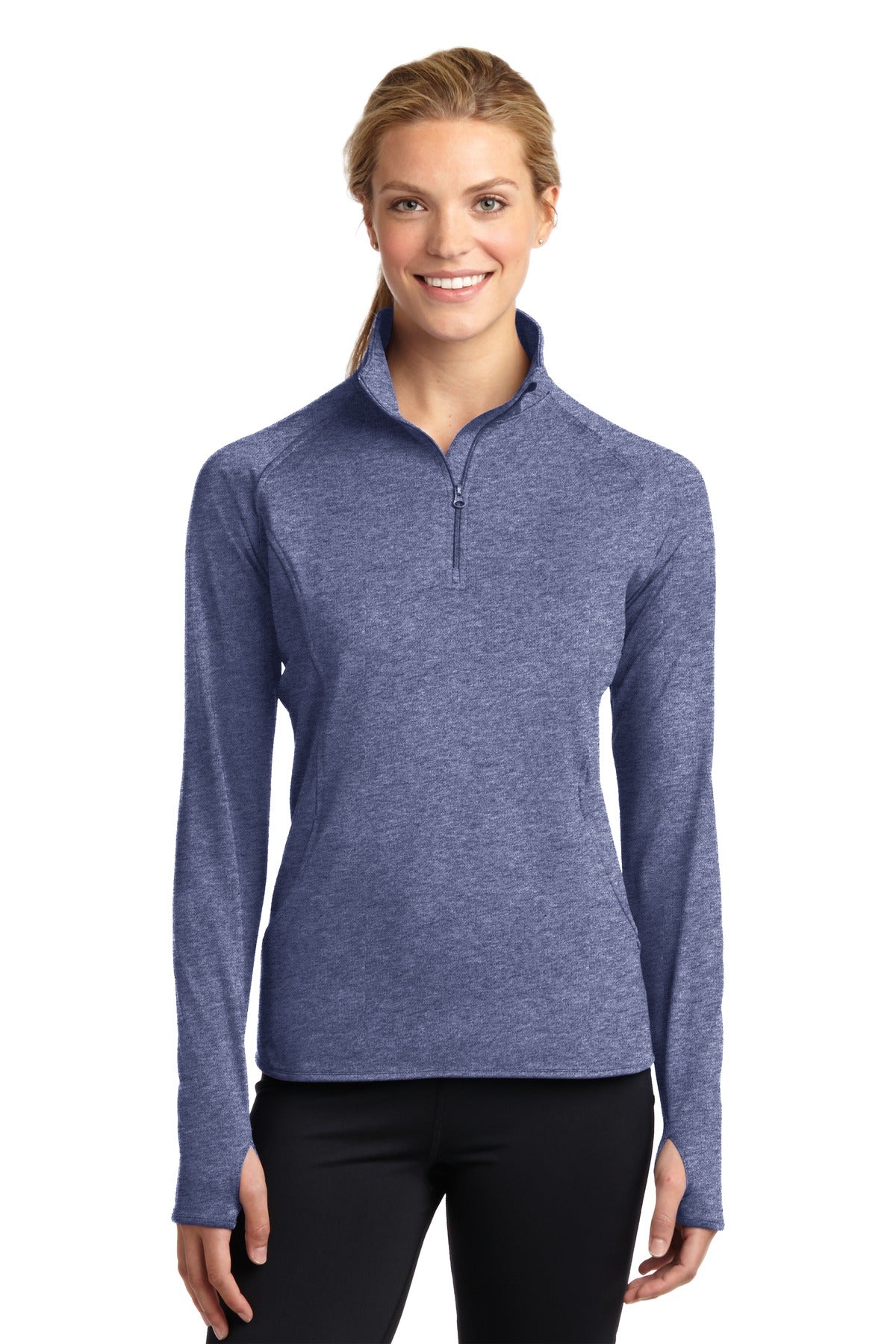 Sport-Tek® Women's Sport-Wick® Stretch 1/4-Zip Pullover. LST850
