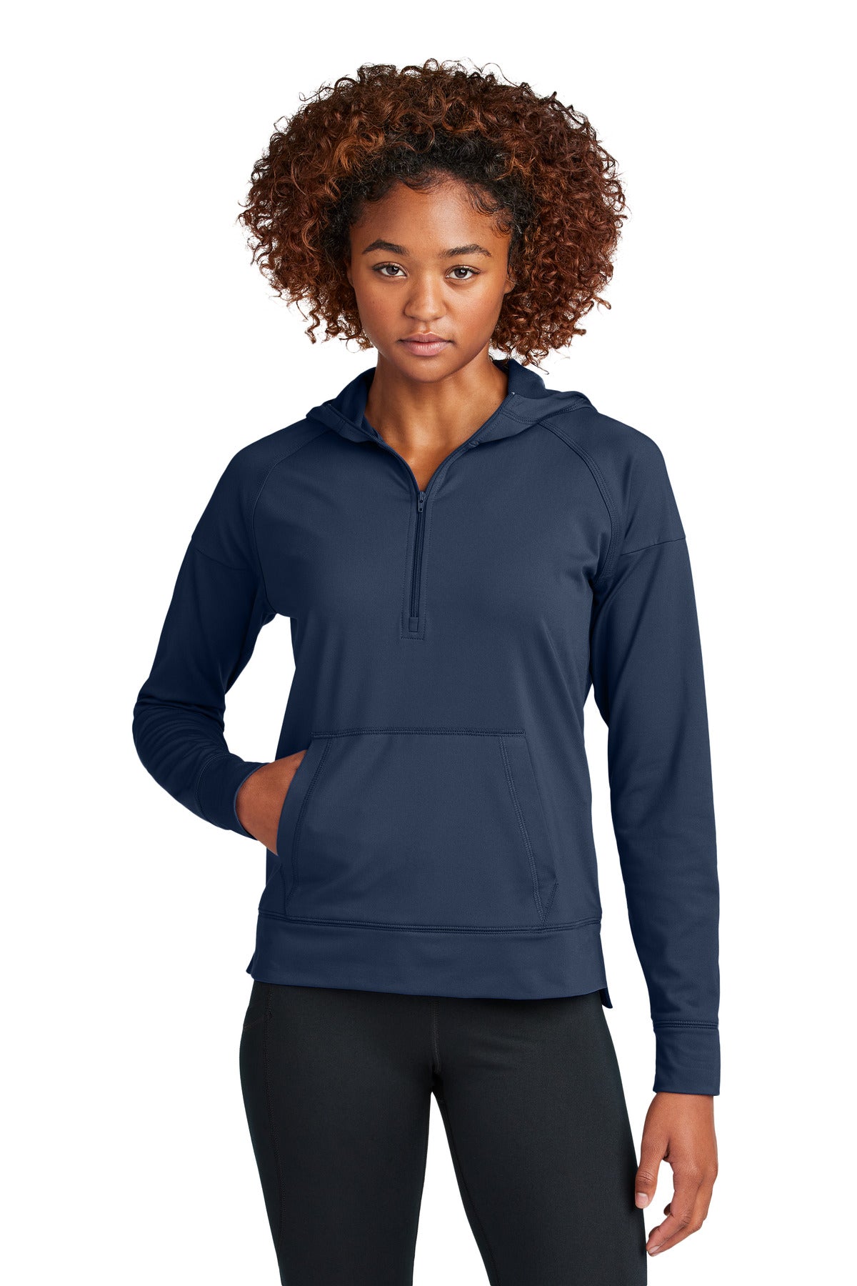 Sport-Tek® Women's Sport-Wick® Stretch 1/2-Zip Hoodie LST856