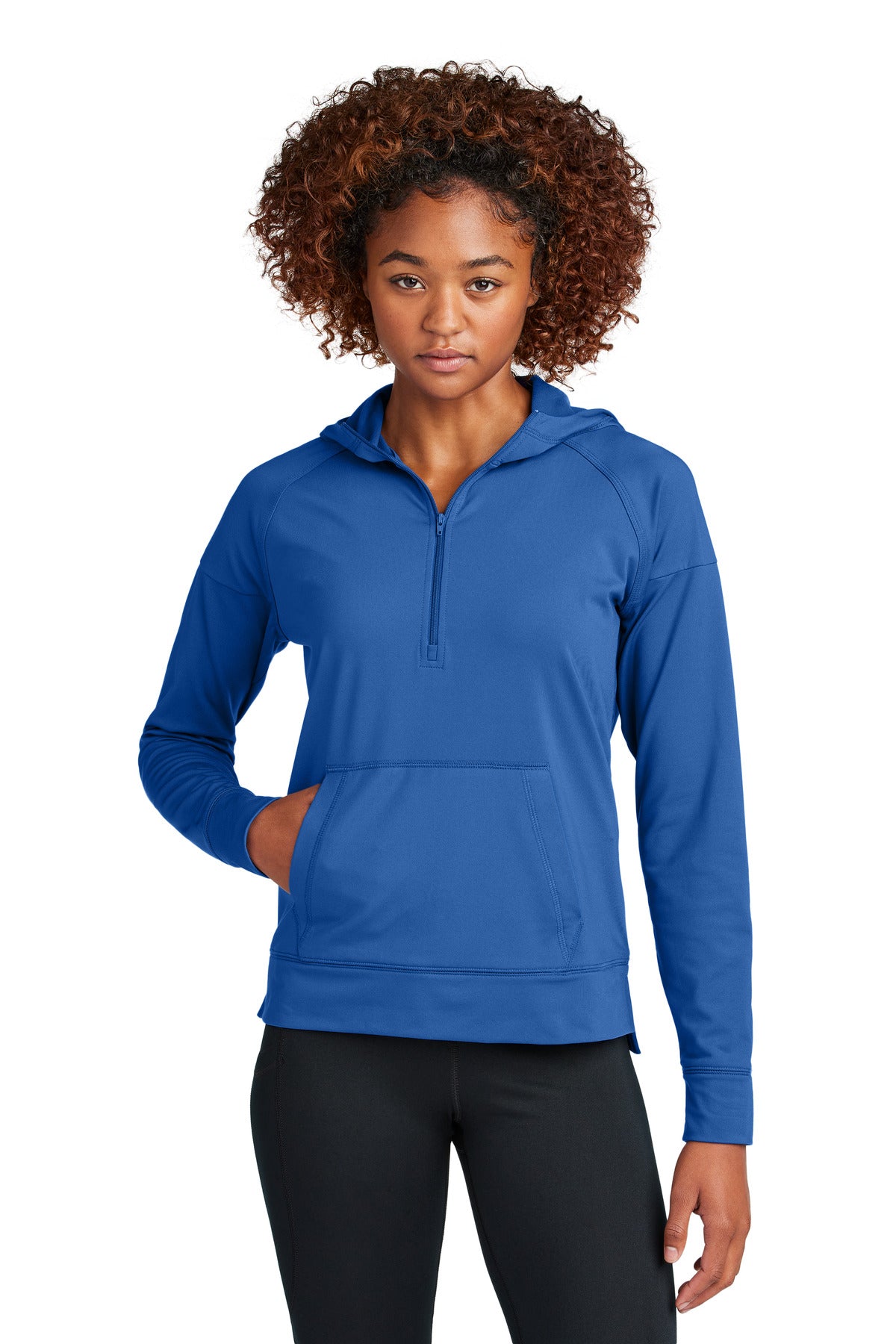 Sport-Tek® Women's Sport-Wick® Stretch 1/2-Zip Hoodie LST856