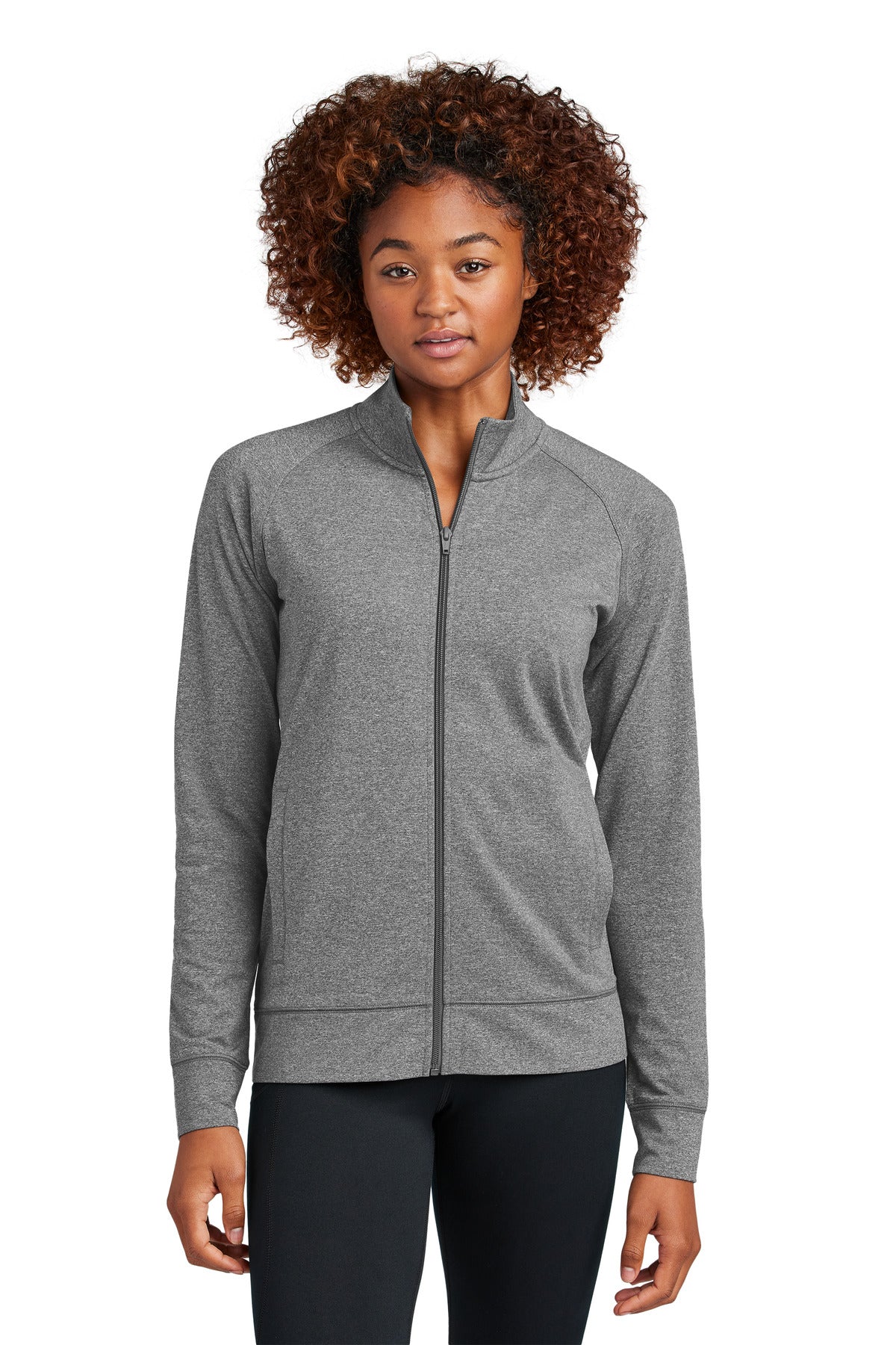 Sport-Tek® Women's Sport-Wick® Stretch Full-Zip Cadet Jacket LST857