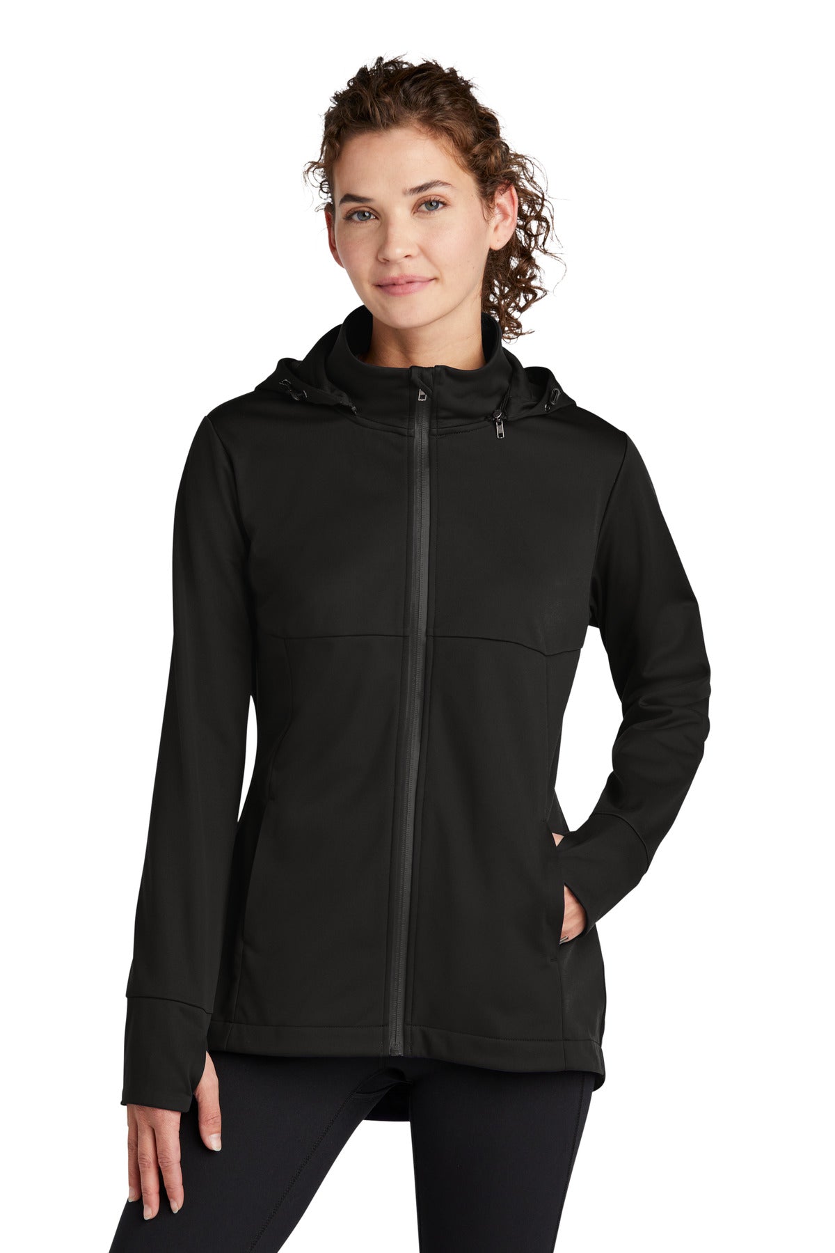 Sport-Tek® Women's Hooded Soft Shell Jacket LST980