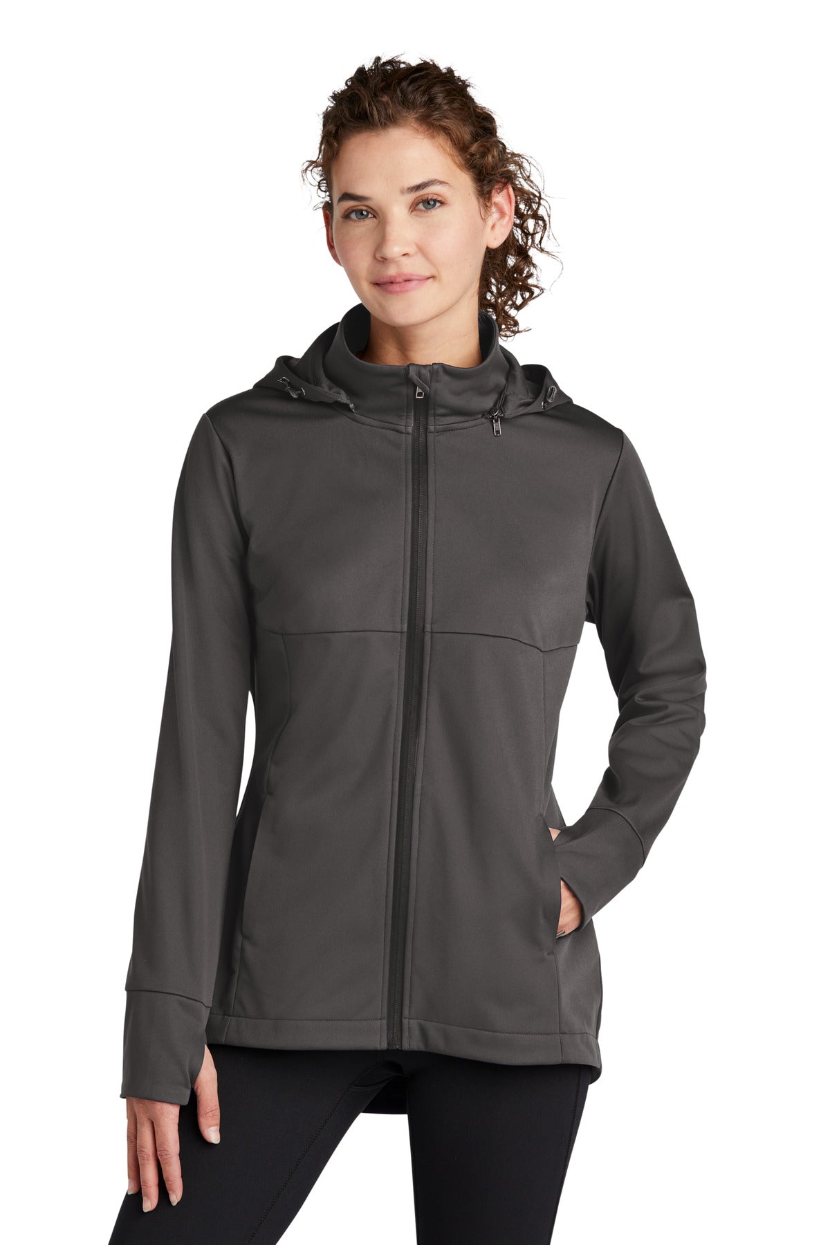 Sport-Tek® Women's Hooded Soft Shell Jacket LST980