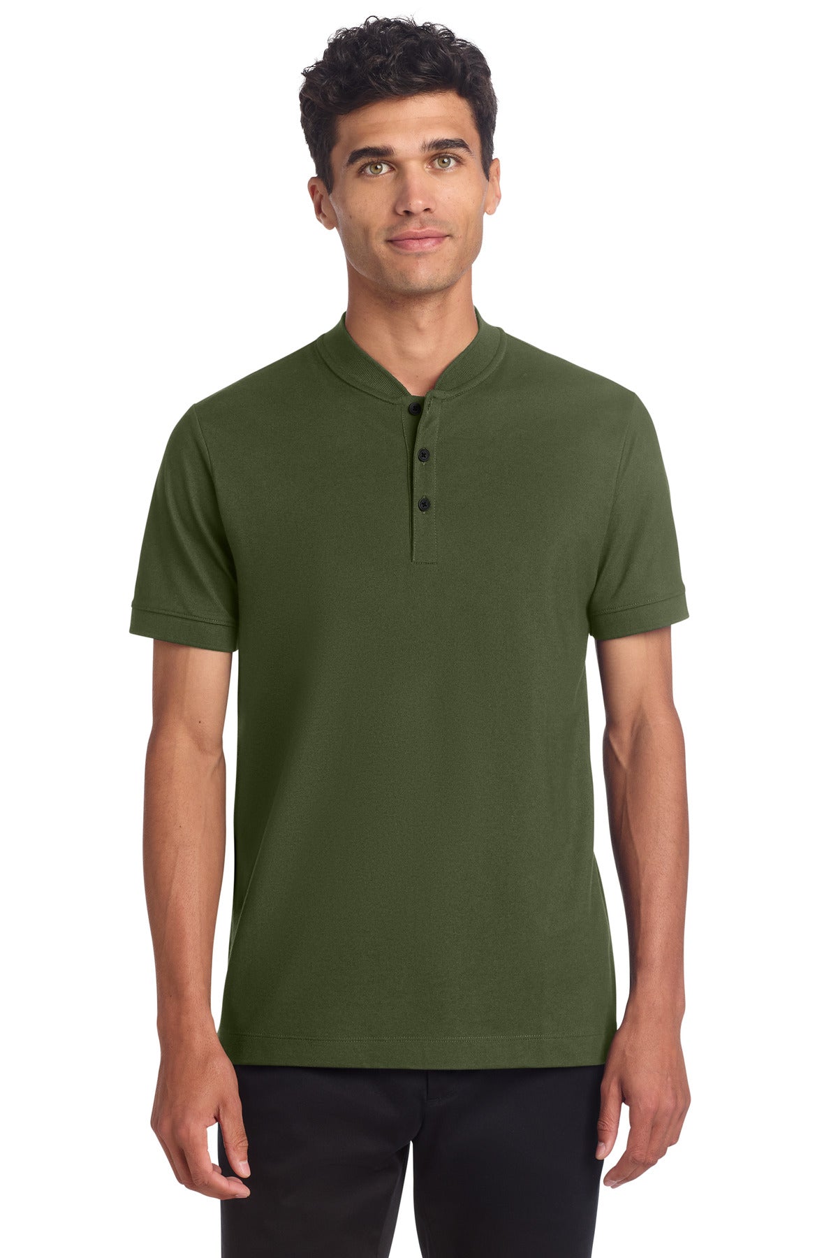 Mercer+Mettle® Stretch Pique Henley MM1008