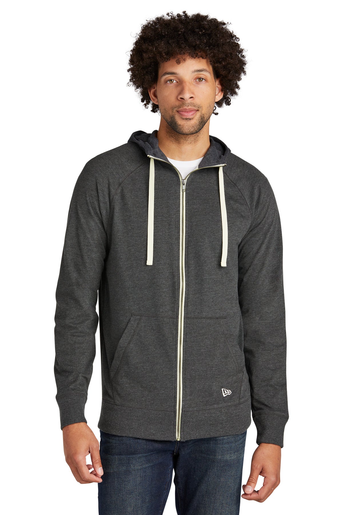 New Era ® Sueded Cotton Blend Full-Zip Hoodie. NEA122