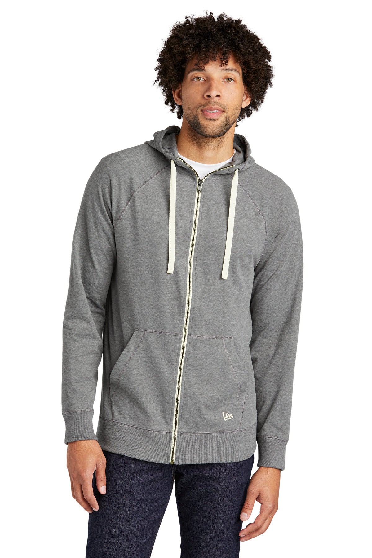 New Era ® Sueded Cotton Blend Full-Zip Hoodie. NEA122