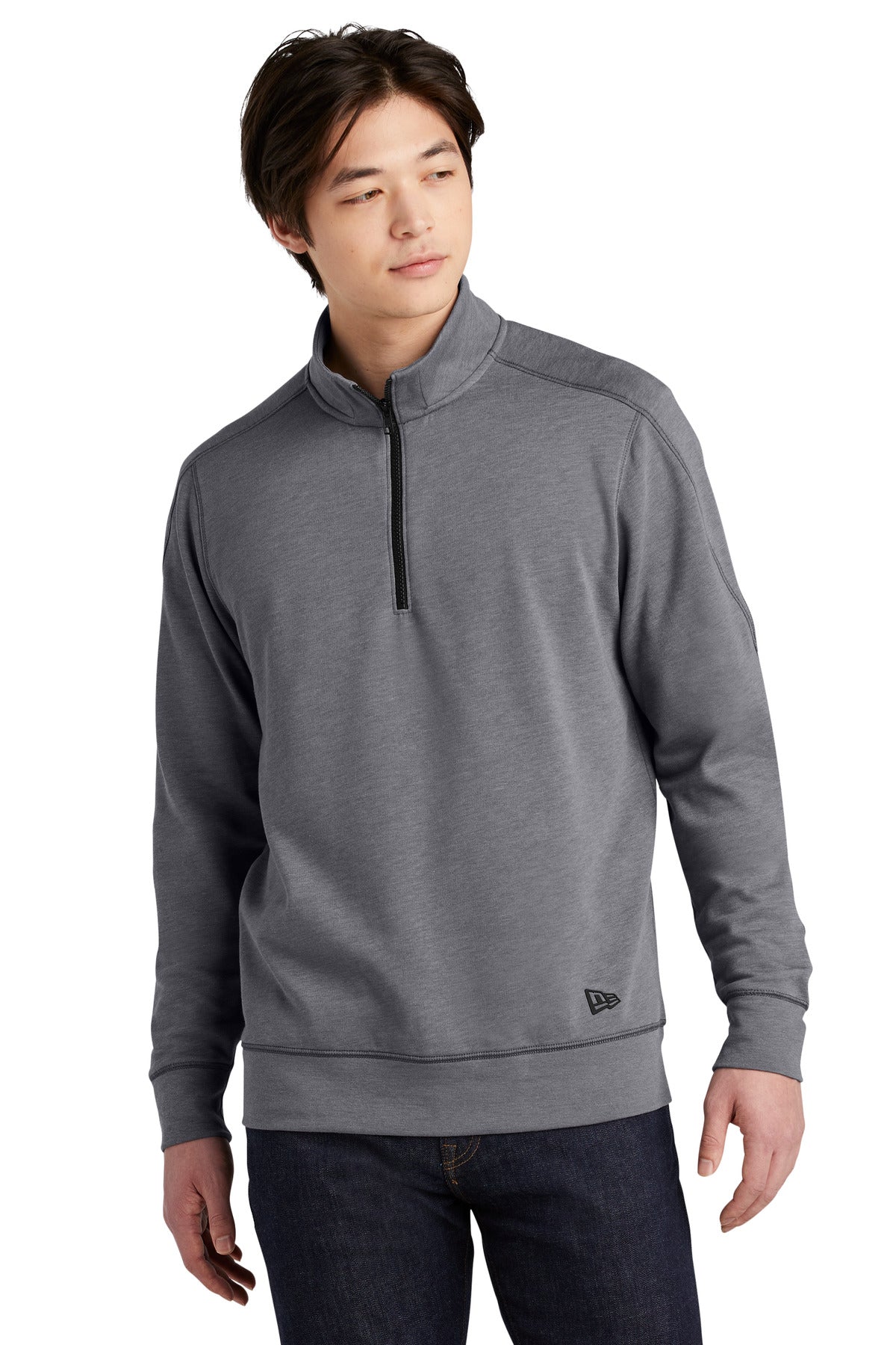 New Era ® Tri-Blend Fleece 1/4-Zip Pullover. NEA512