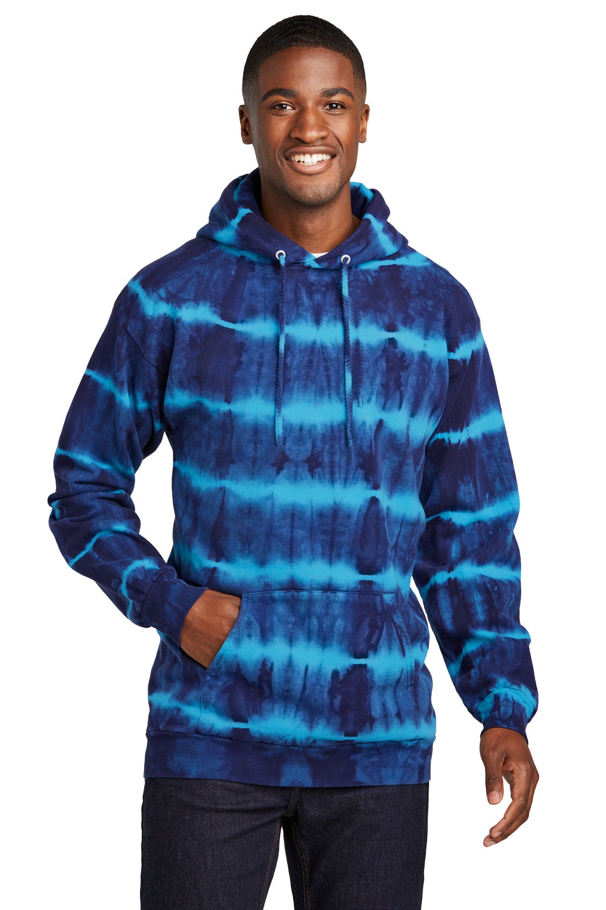 Port & Company? Allover Stripe Tie-Dye Fleece PC143