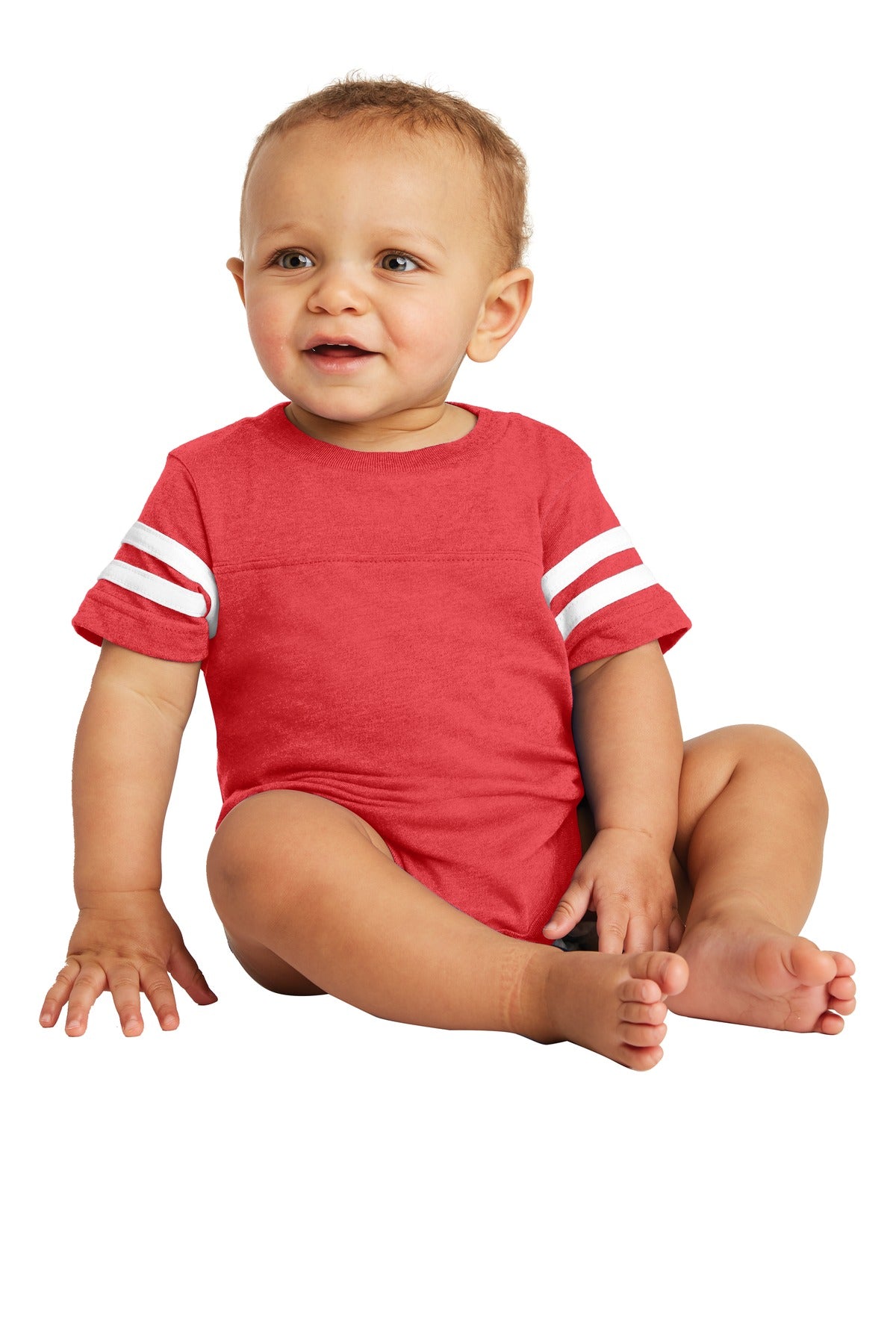 Rabbit Skins? Infant Football Fine Jersey Bodysuit. RS4437