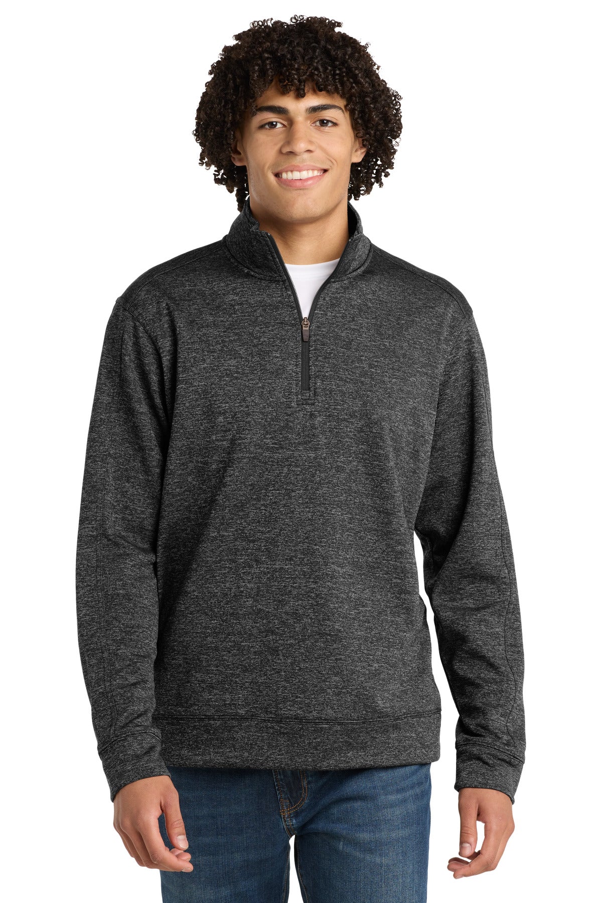 Sport-Tek® PosiCharge® Electric Heather Fleece 1/4-Zip Pullover. ST226