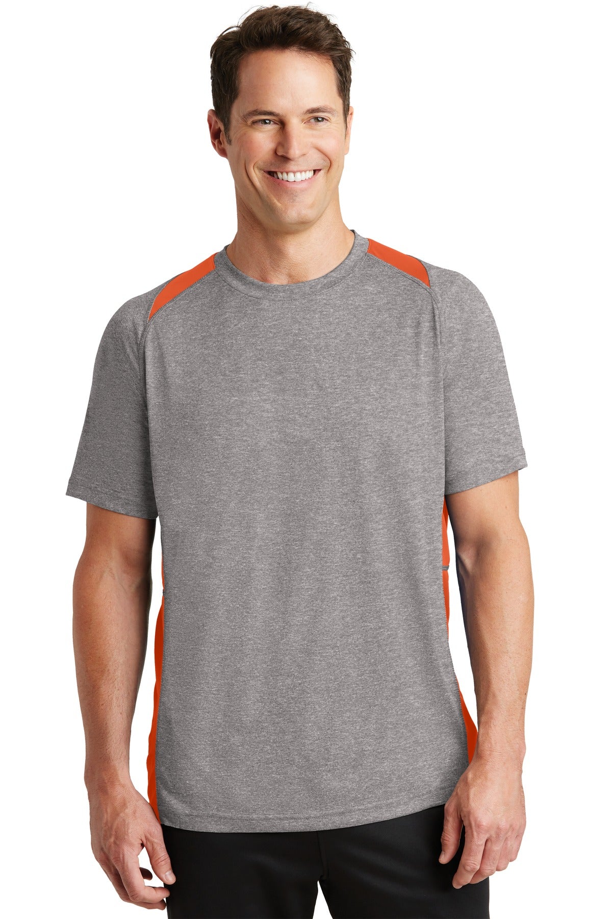 Sport-Tek® Heather Colorblock Contender™ Tee. ST361