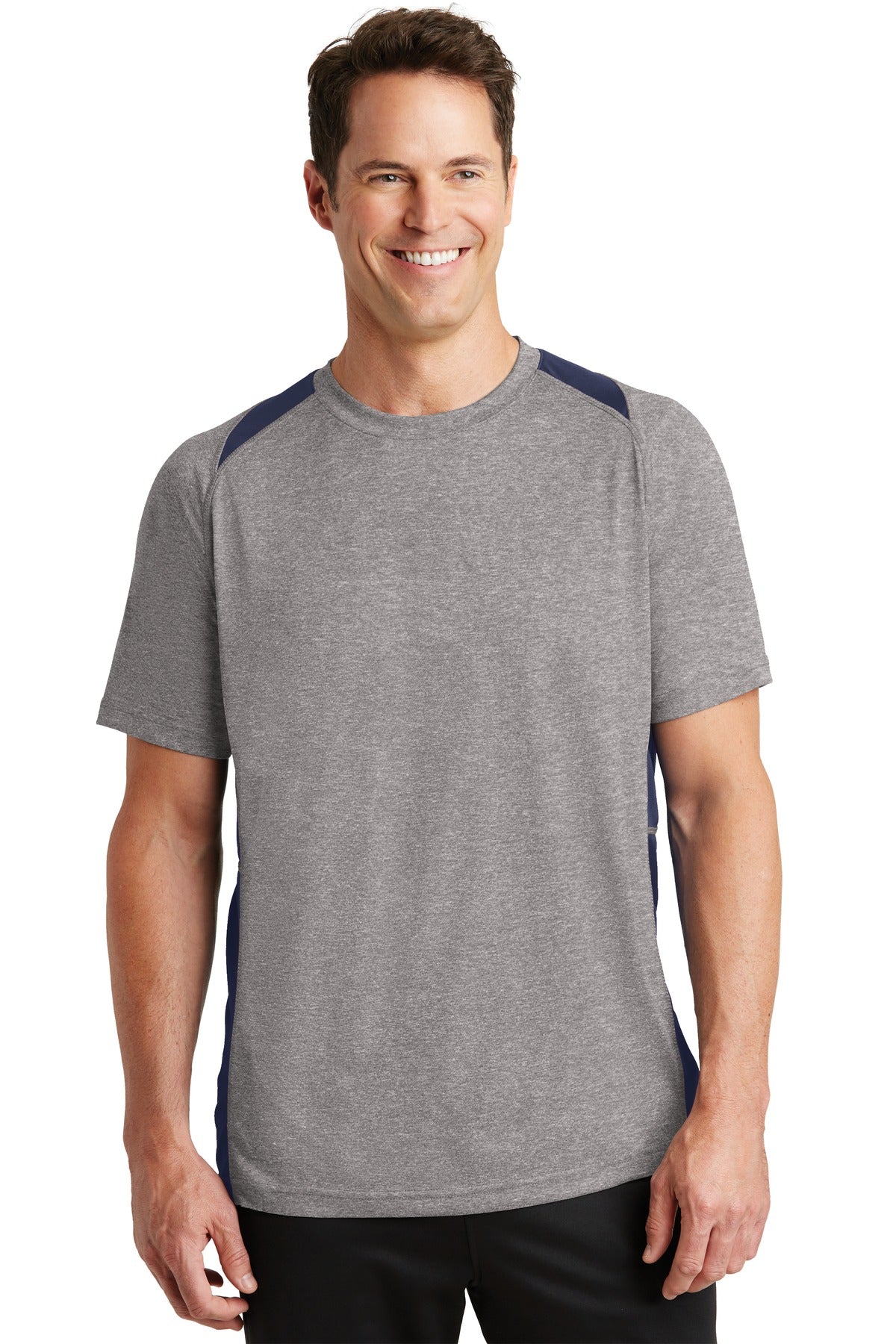 Sport-Tek® Heather Colorblock Contender™ Tee. ST361