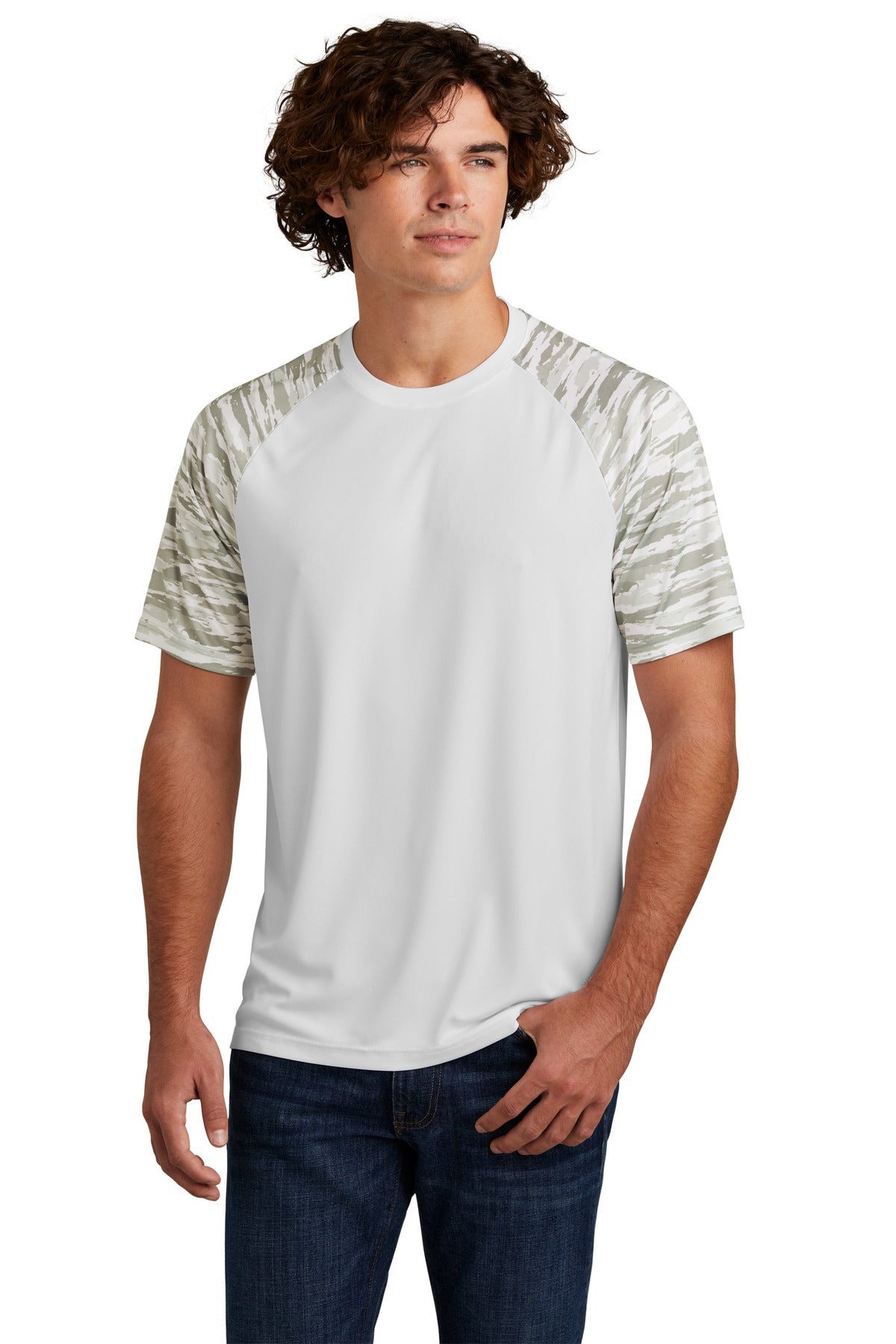 Sport-Tek® Drift Camo Colorblock Tee ST376