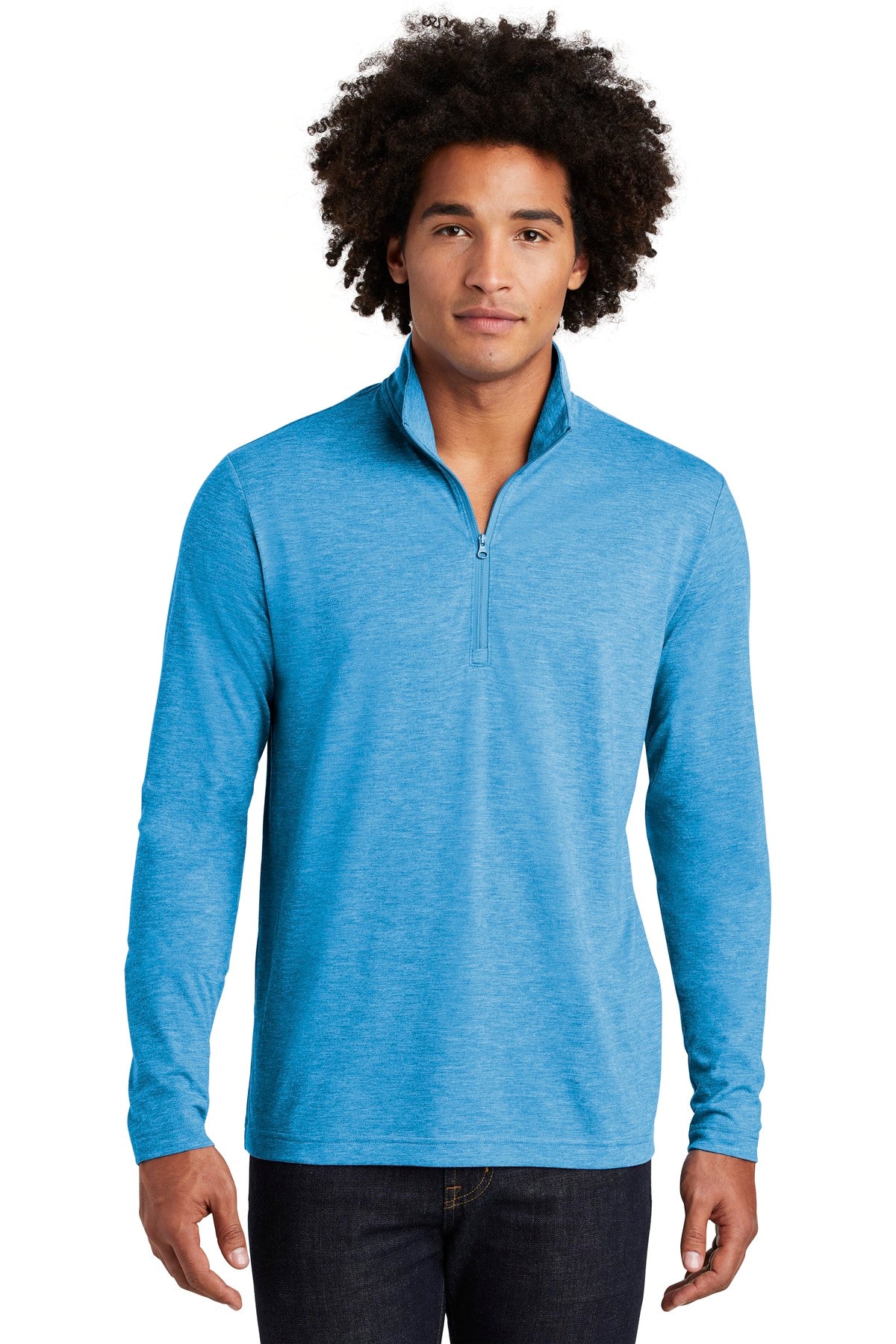 Sport-Tek ® PosiCharge ® Tri-Blend Wicking 1/4-Zip Pullover. ST407