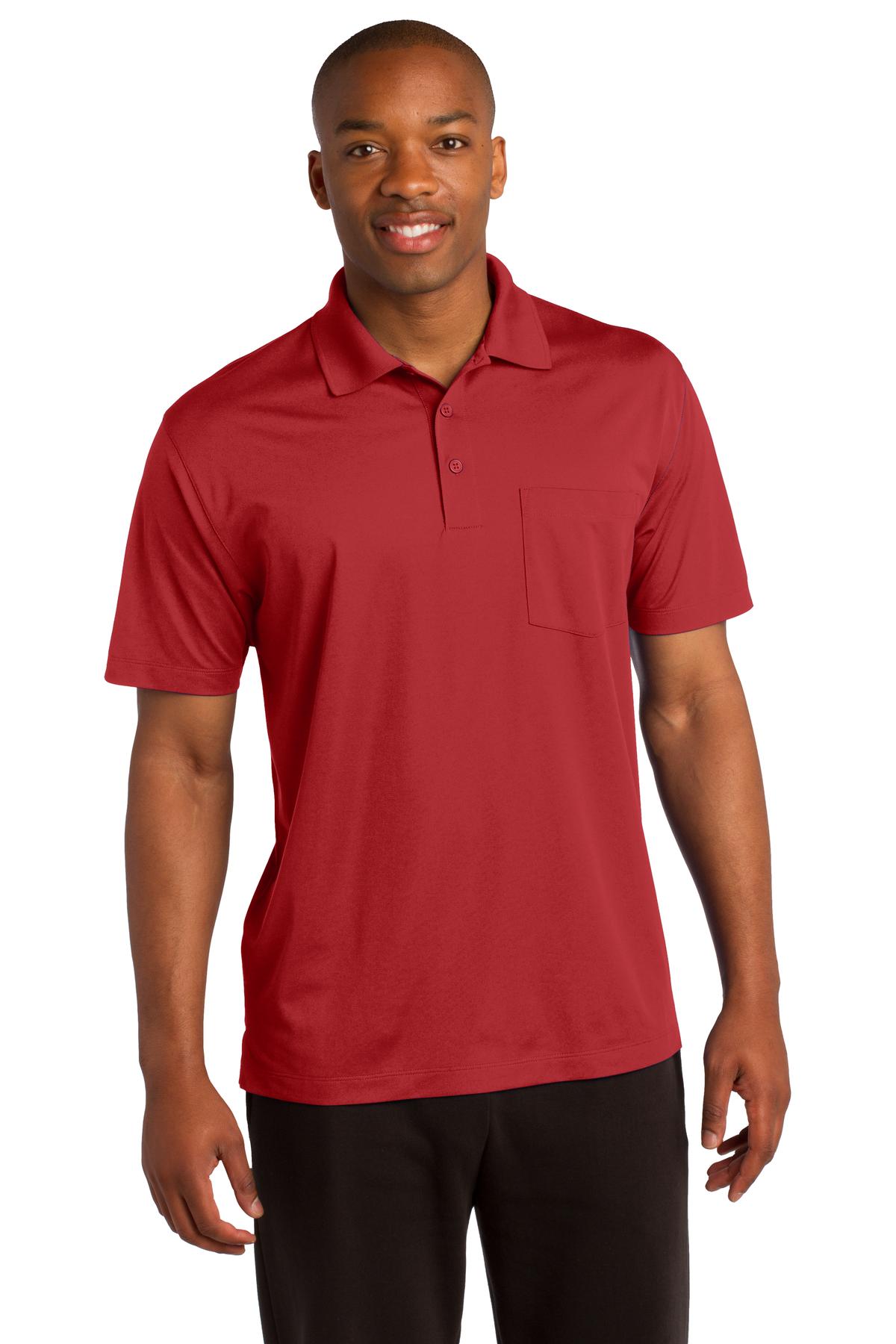 Sport-Tek® Micropique Sport-Wick® Pocket Polo. ST651