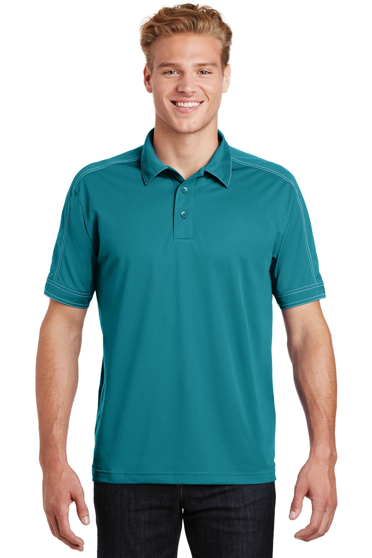 Sport-Tek® Contrast Stitch Micropique Sport-Wick® Polo. ST659