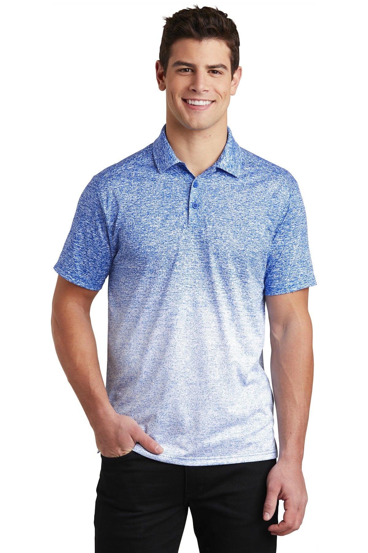 Sport-Tek ® Ombre Heather Polo. ST671