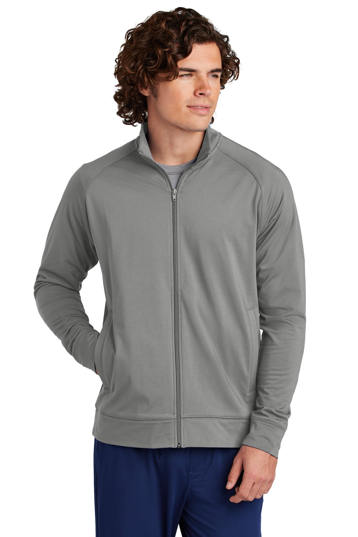 Sport-Tek® Sport-Wick® Stretch Full-Zip Cadet Jacket ST857