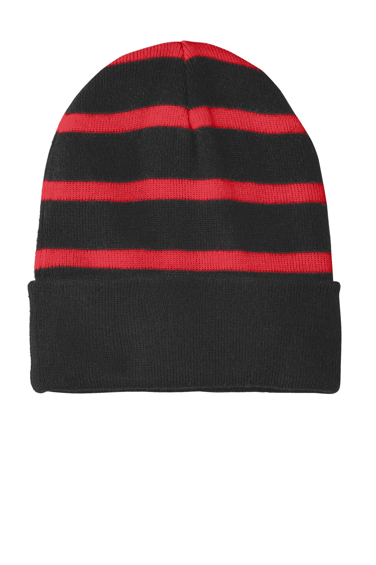 Sport-Tek® Striped Beanie with Solid Band. STC31