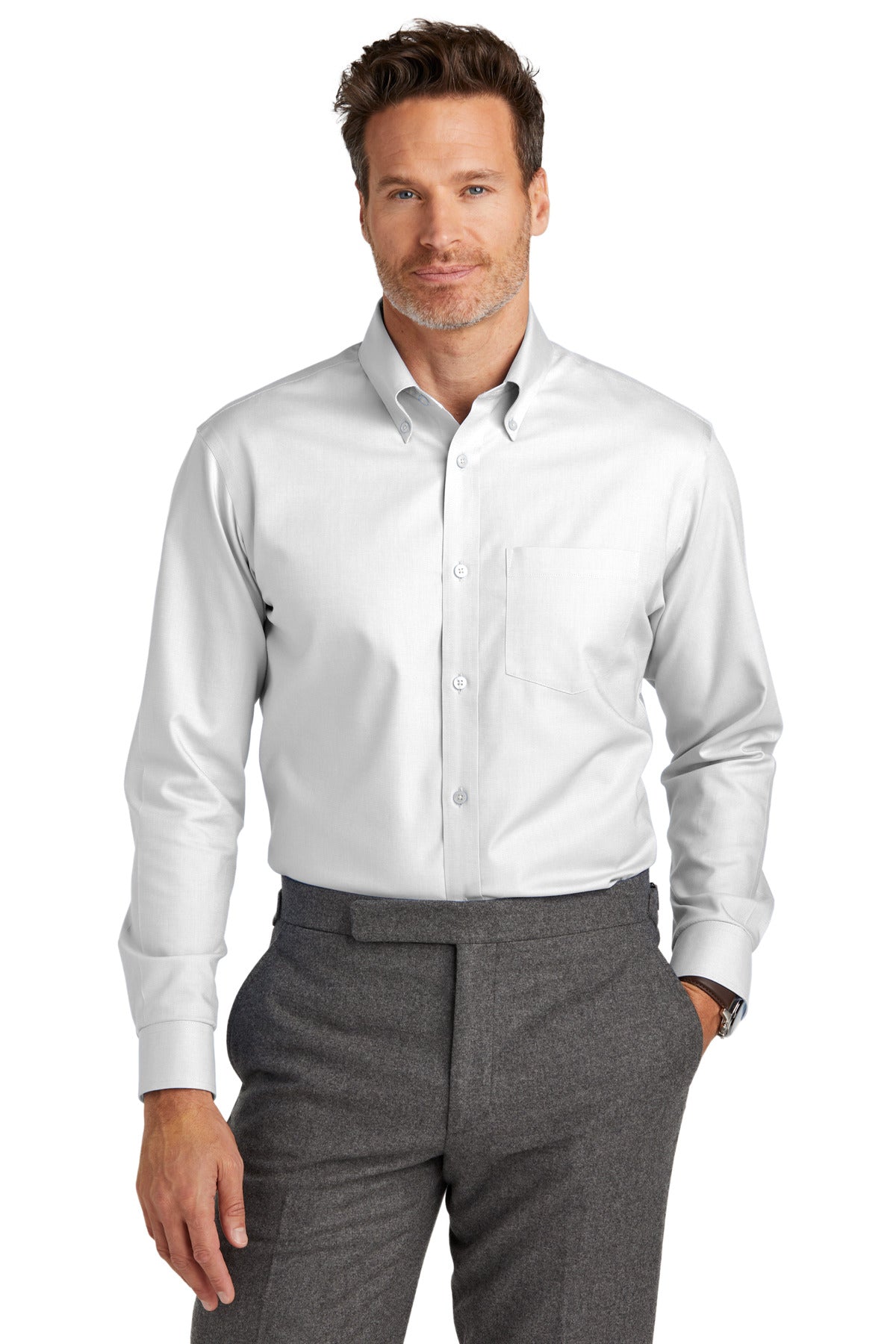 Brooks Brothers® Tall Wrinkle-Free Stretch Nailhead Shirt TBB18002