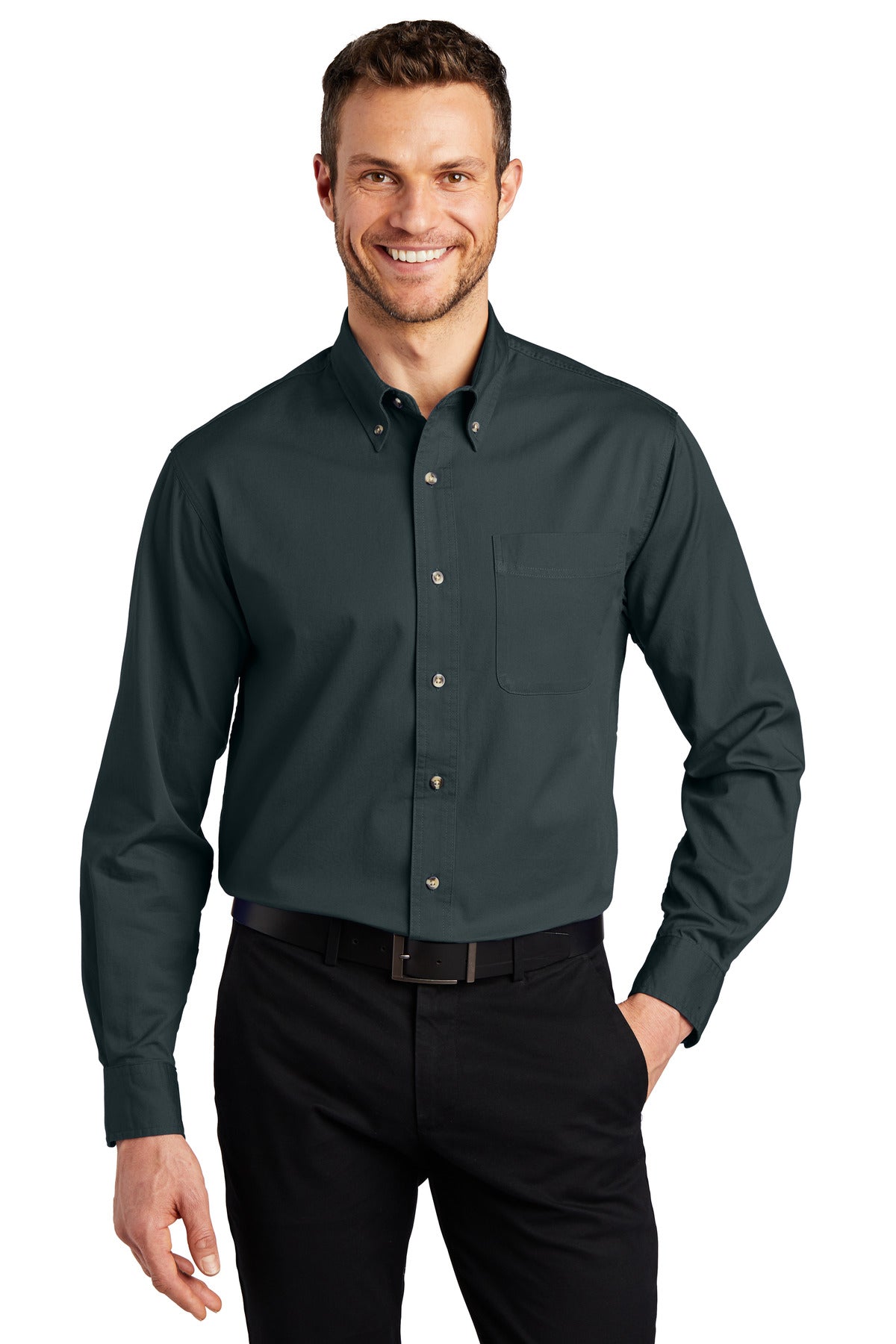 Port Authority® Tall Long Sleeve Twill Shirt.  TLS600T