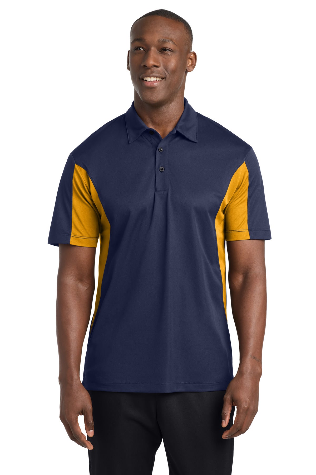 Sport-Tek® Tall Side Blocked Micropique Sport-Wick® Polo. TST655