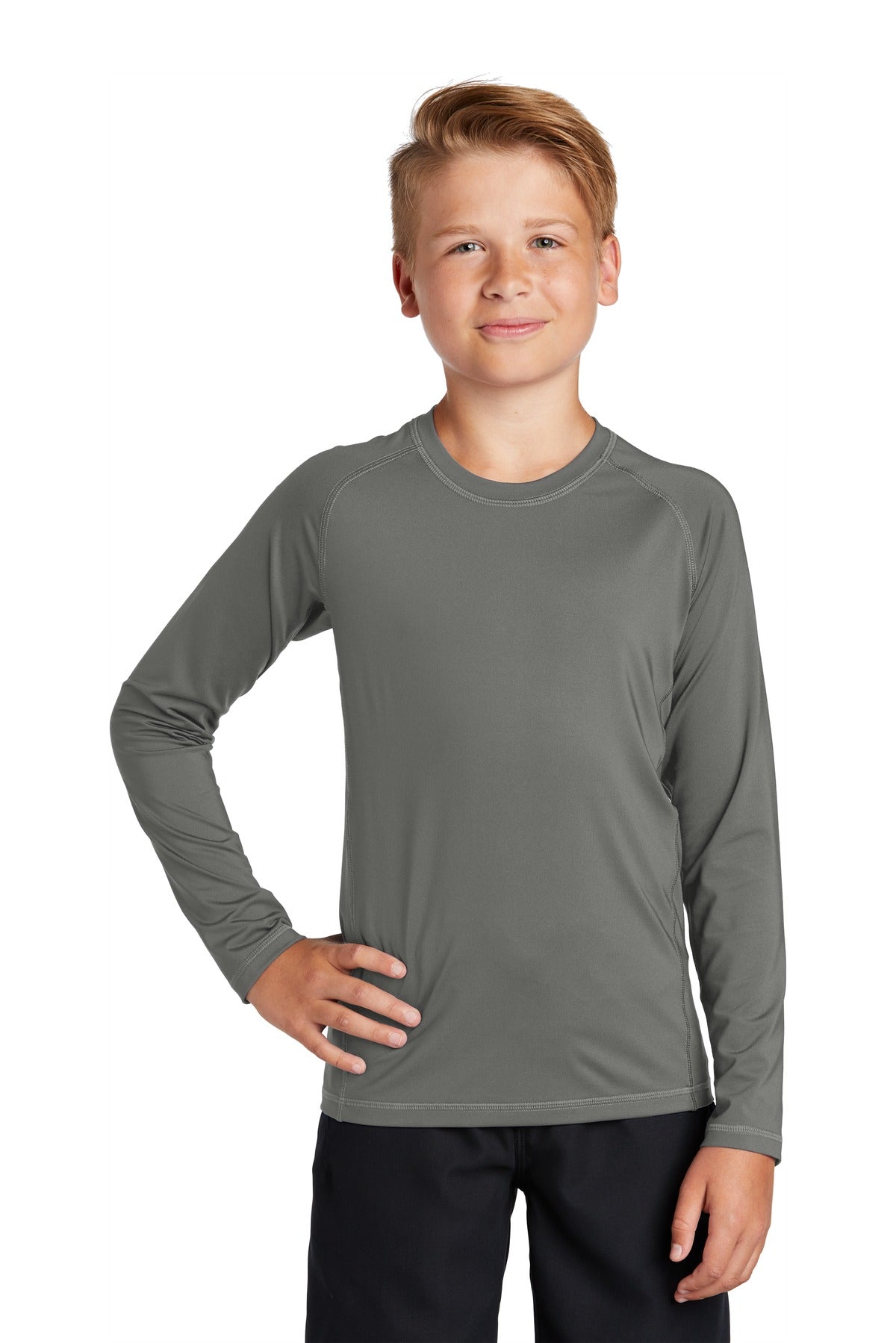 Sport-Tek ® Youth Long Sleeve Rashguard Tee. YST470LS