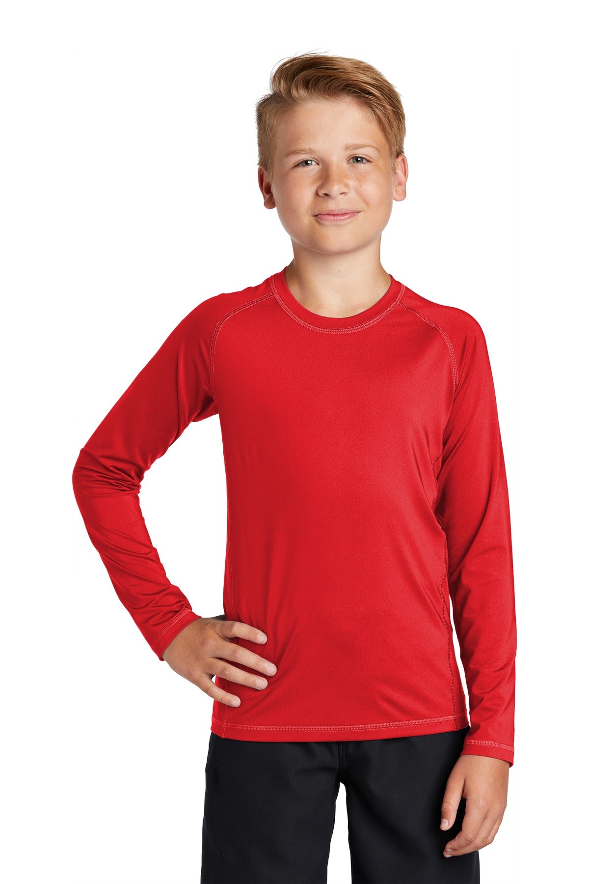 Sport-Tek ® Youth Long Sleeve Rashguard Tee. YST470LS