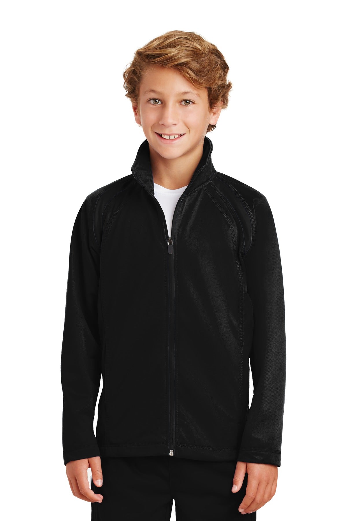 Sport-Tek® Youth Tricot Track Jacket. YST90