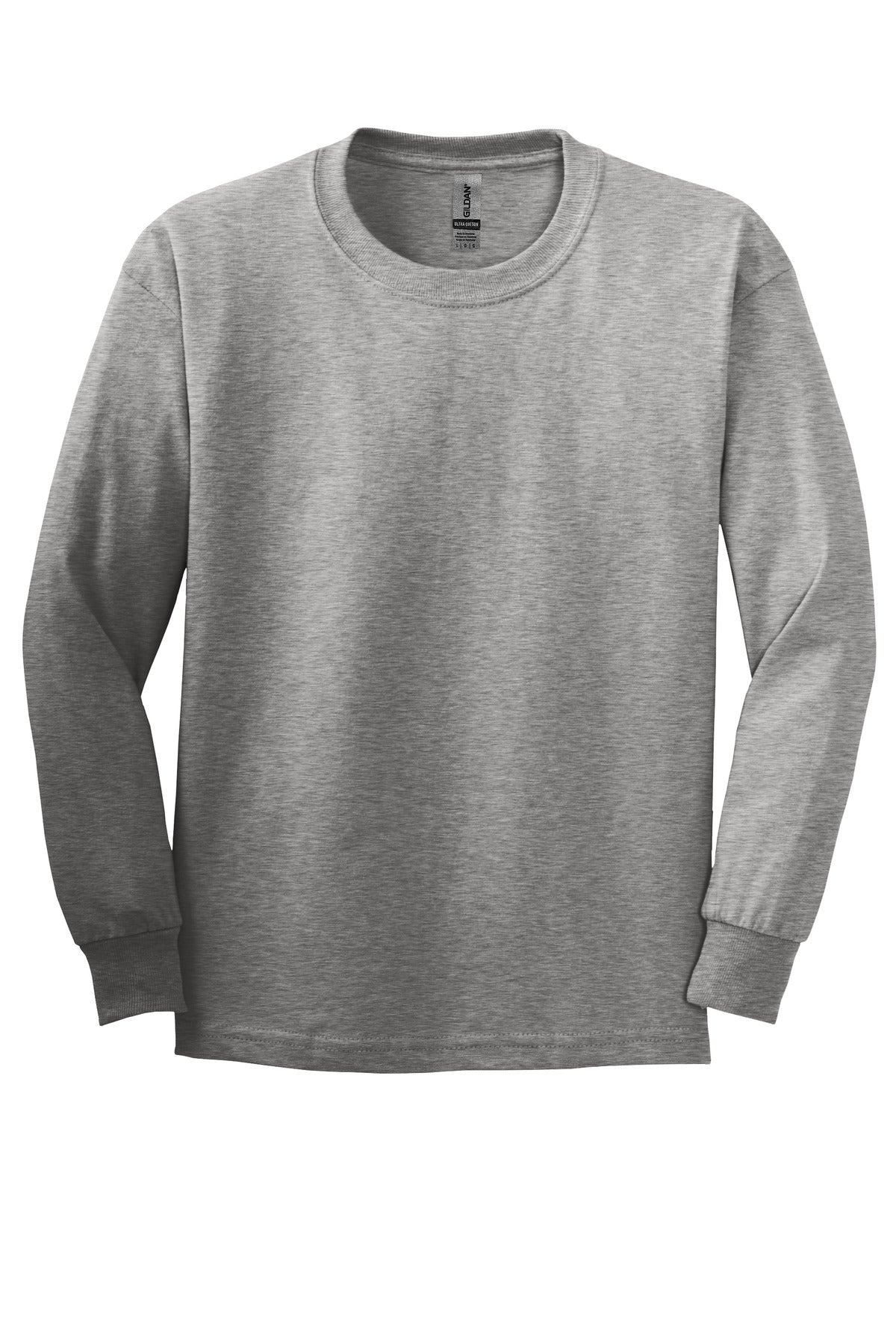 Gildan® - Youth Ultra Cotton® 100% US Cotton Long Sleeve T-Shirt.  2400B