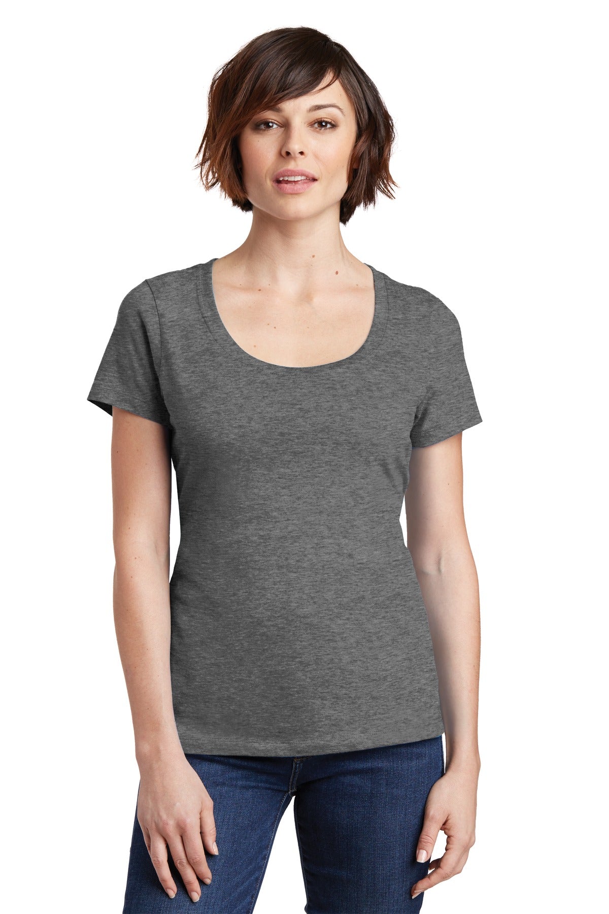 District® Women's Perfect Weight® Scoop Tee. DM106L