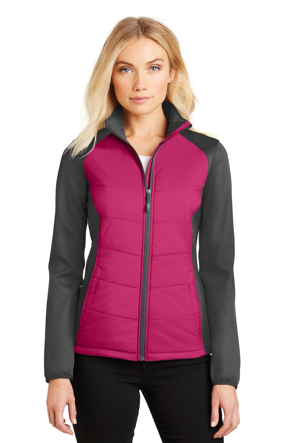 Port Authority® Ladies Hybrid Soft Shell Jacket. L787