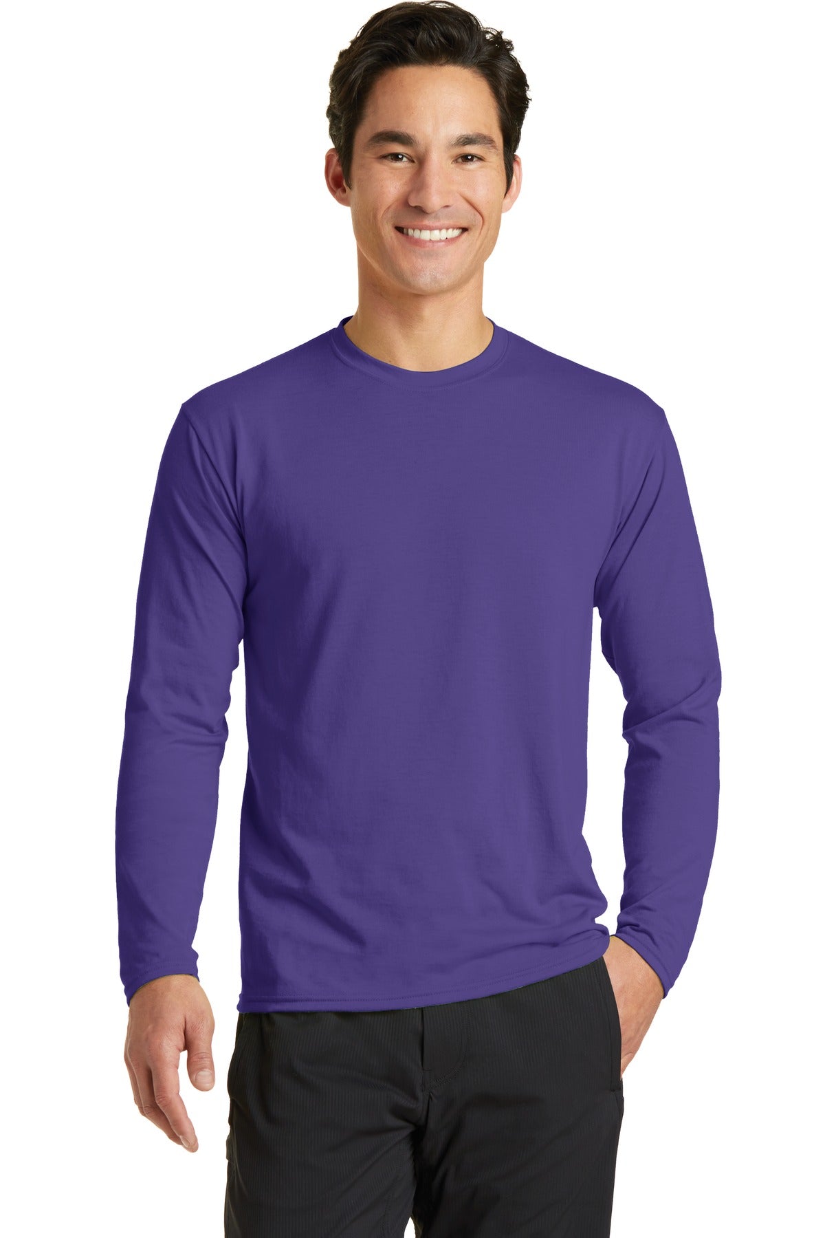 Port & Company® Long Sleeve Performance Blend Tee. PC381LS