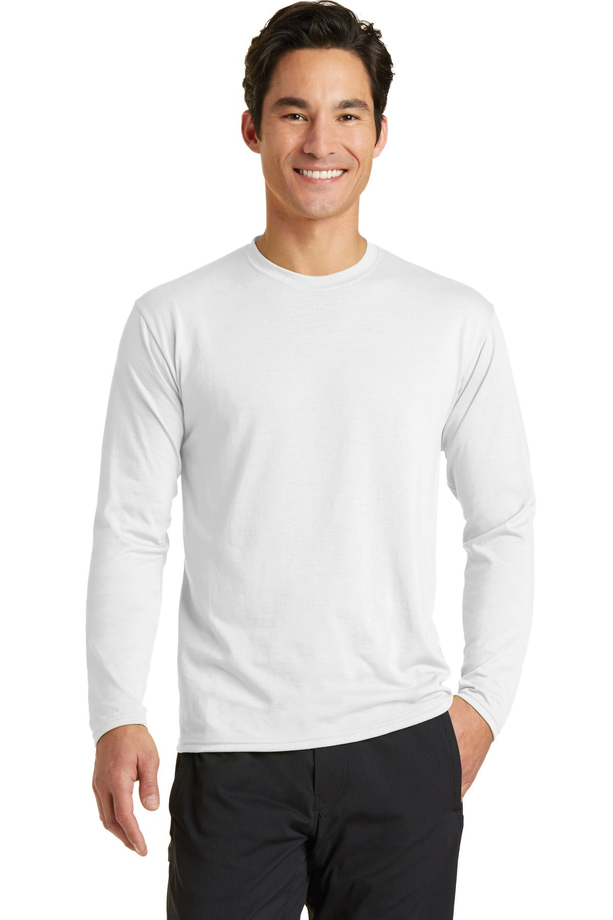 Port & Company® Long Sleeve Performance Blend Tee. PC381LS