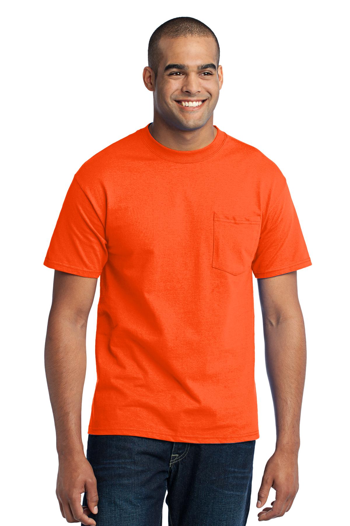 Port & Company® Tall Core Blend Pocket Tee. PC55PT